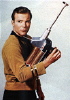 Kirk with phaser rifle