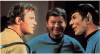 Kirk, McCoy, and Spock